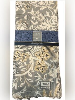 William Morris 3 Pack Kitchen Dish Towels Strawberry Thief Putty gray 18x28